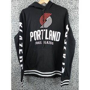 Portland Trail Blazers NBA Hoodie‎ Black Men's Medium Lettered Sleeve